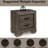 Weathered Gray Nightstand - 2 Roomy Drawer Spaces, Metal Center Glide System, Traditional Shaker Legs, , 3D Paper Veneer, Edging, 24" W X 27" H 17" D With Grain Appearance Spacious Drawers, Slides,