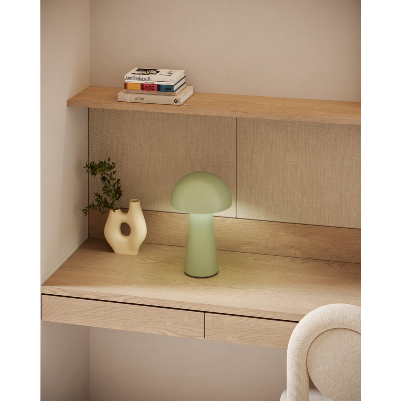 Asher LED Standard Table Lamp, Sage Green