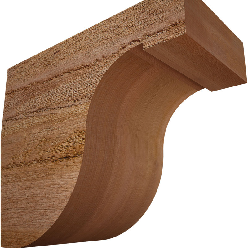 Queue de chevron Del Monte, Cèdre rouge de l'Ouest, 10" H x 12" W x 6" D