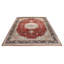 Tapis turc rouge et bleu marine 9 x 12