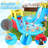 15.42' x 14.57' Inflatable Slide with Water Slide and Air Blower
