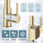 Dual-Function Sprinkler Kitchen Faucet With Pull-Down Sprinkler, Stainless Steel Faucet, Single-Handle Spring-Loaded Kitchen Faucet-114382047