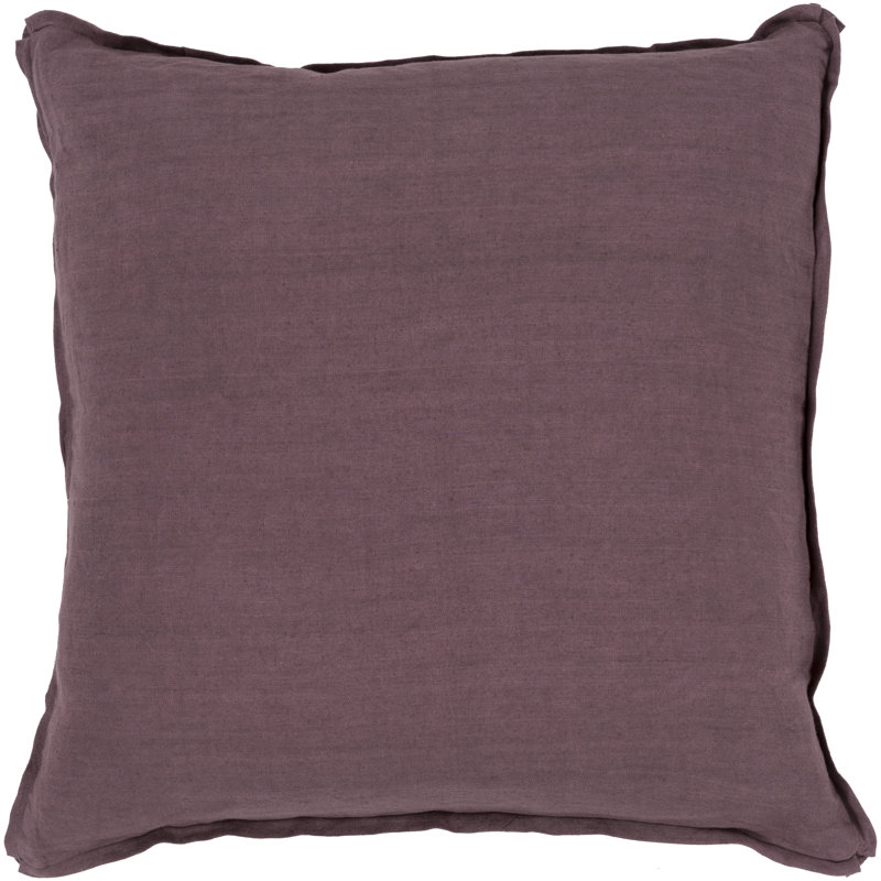  Square Linen Pillow Cover, 20" H x 20" W, Navy, Pillow Cover Only - No Insert