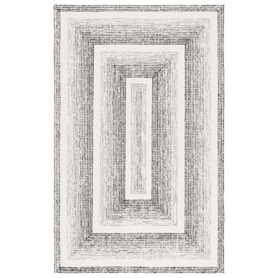 Pine Hand Tufted Wool;Cotton Geometric Rug