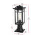 Moravian 6.5 Inch Outdoor Post Light in Black