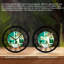 Horloge murale ronde en fer 10 po avec mouvement à quartz silencieux, chiffres romains, impression UV-634575429