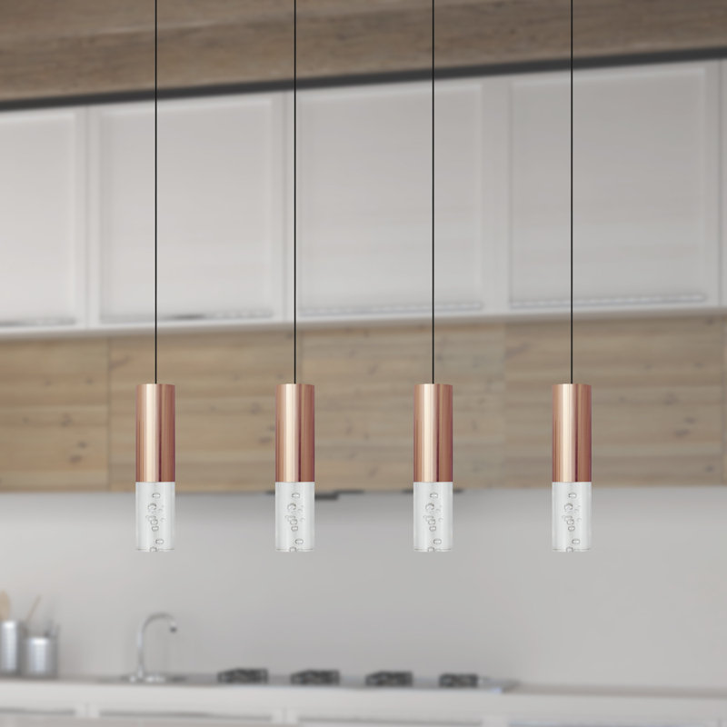 Rathi 4 - Light Kitchen Island Pendant, Copper