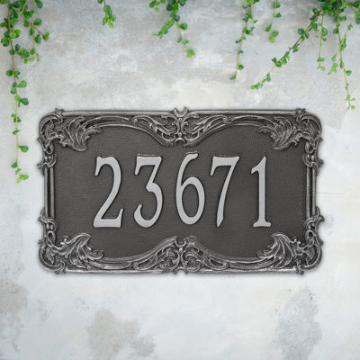Signature Series 1-Line Wall Address Plaque