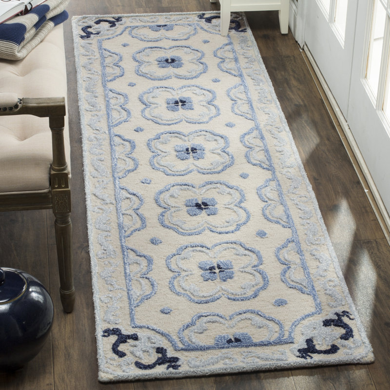 Cruz Hand Tufted Wool, Viscose Oriental Rug, Runner 2'3" x 7'