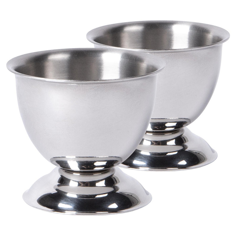 Argon Tableware 2x Stainless Steel Egg Cups