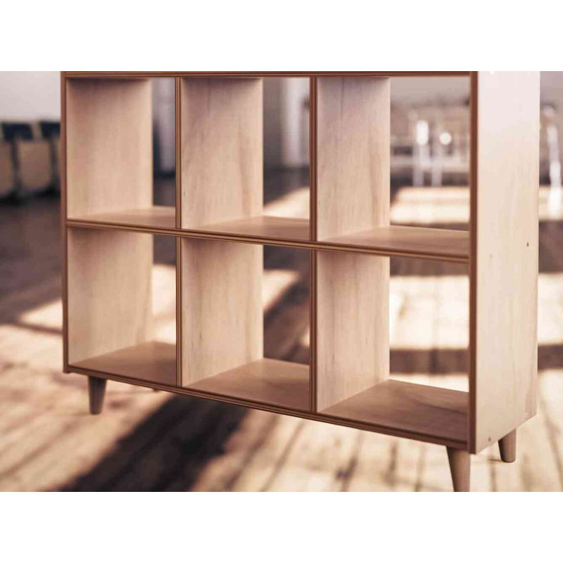 Six cubes horizontaux, Naturel, H 31,7 po x l 40,6 po x P 11,8 po