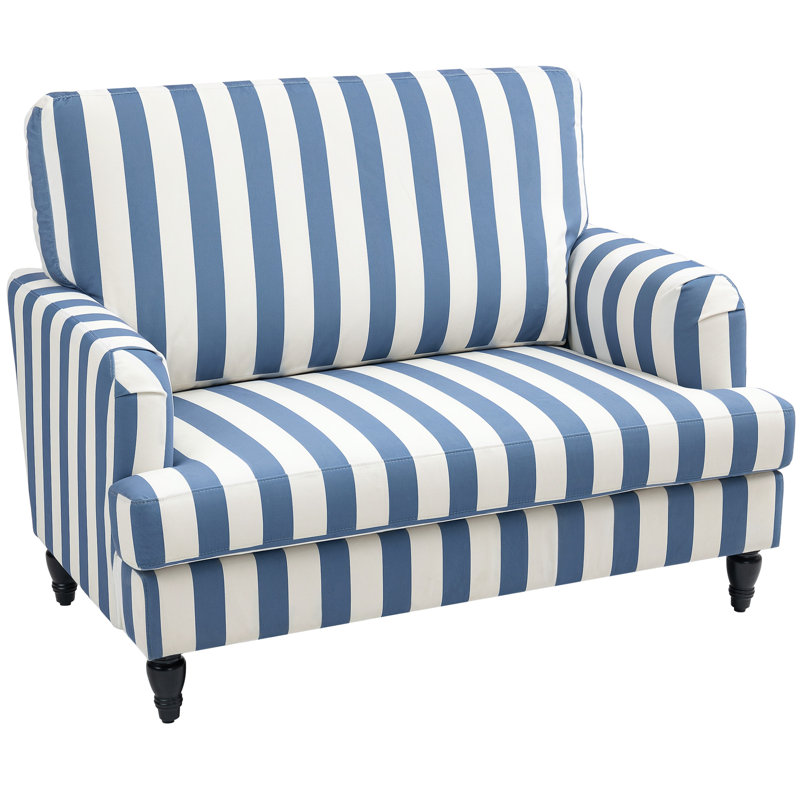 115cm Velvet Armchair, Blue