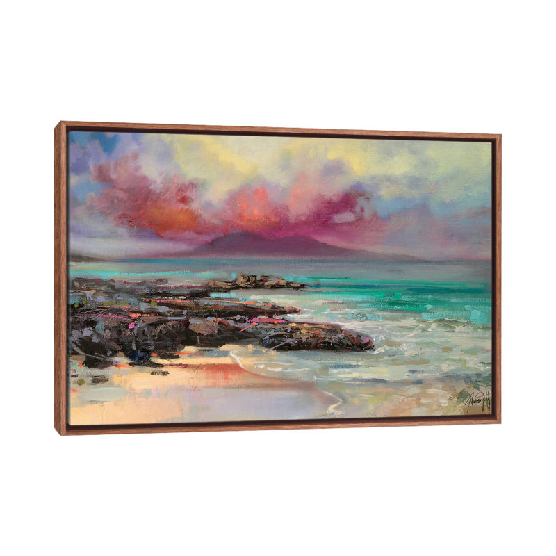 «Harris Rocks», reproduction de photo, H 18 po x l 26 po x P 1,5 po, Toile avec cadre en bois classique