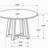 Enlow black circular marble texture smart side table
