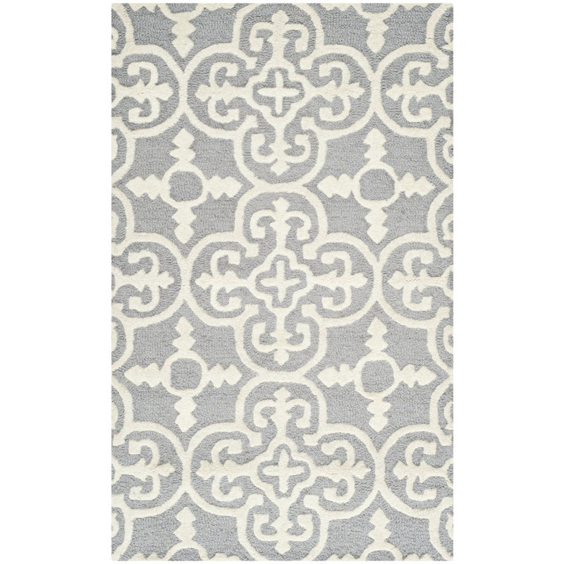 Knott Wool Hand Woven Area Rug, Rectangle 91 x 152cm