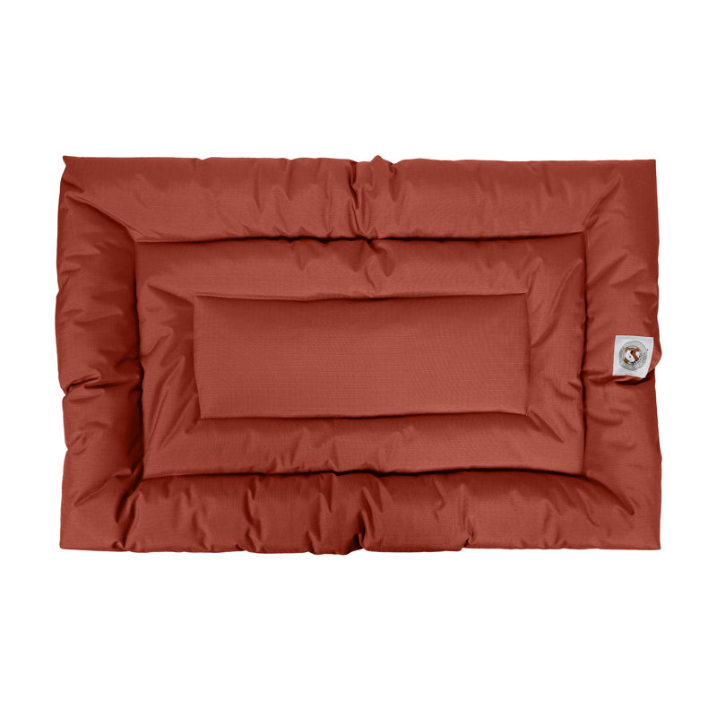 Coussin confortable Brutus Tough Resistant, Grand (l 42 po x P 26 po x H 2 po), Rouge