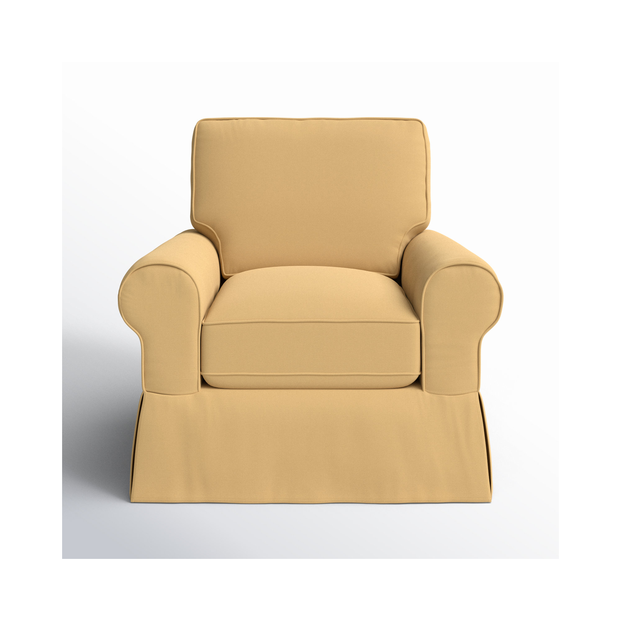 Porter Upholstered Armchair, Bayou Sunshine Canvas