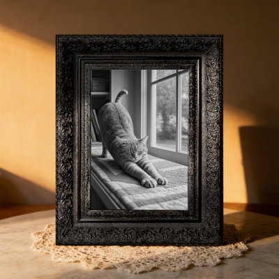 11" x 14" Black 1PC Shelf Picture Frame for Desk Decor