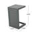 Chaise longue inclinable avec table Caggiano