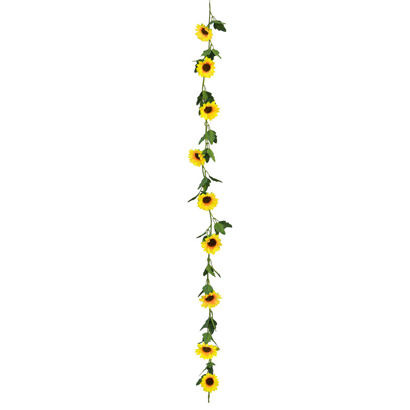 Guirlande de tournesols artificiels