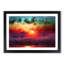 Rainbow Sunset over the Ocean in Abstract - Picture Frame Painting Print-55765294-55765291