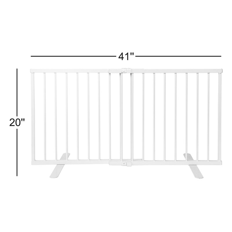 Metal Step Over Gate (Model MSOG), White