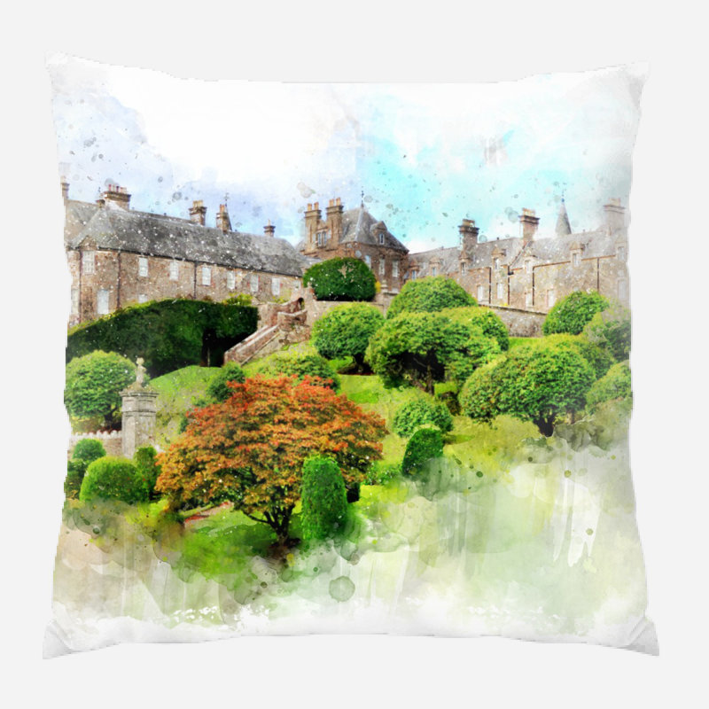 Coussin décoratif house Detrick, Microsuède, Intérieur