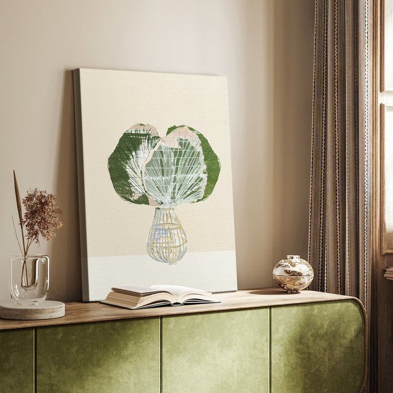 Feuille tropicale tissée I - galerie Cavas sur mesure