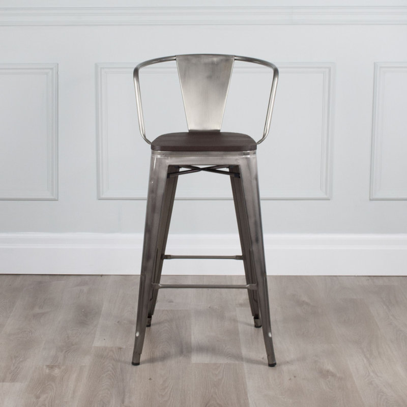 Ensemble de 4 tabourets de bar Henrikke, Tabouret de comptoir (assise de 26,25 po de hauteu