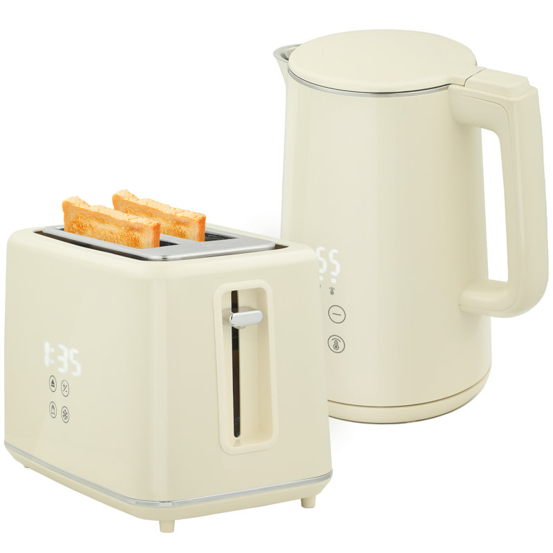 Kettle and Toaster Set, Beige