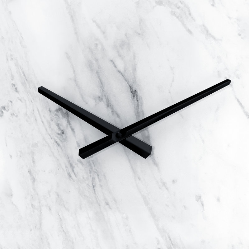 Horloge murale 23,6 po Hecker, Blanc