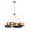 Hopper 12 - Light Unique / Statement Wagon Wheel Chandelier
