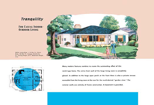 Publicité rétro tranquility, H 44 po x l 66 po x P 1,5 po