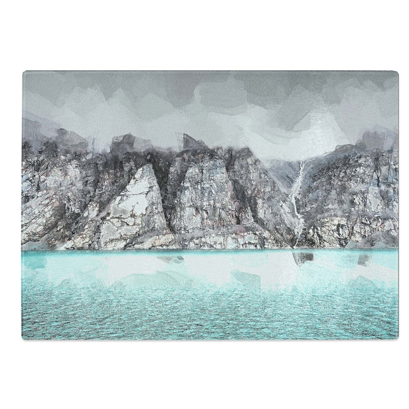 Glass Fog Over Baffin Island in Canada in Abstract Chopping Board, 28.5 cm W x 20 cm L