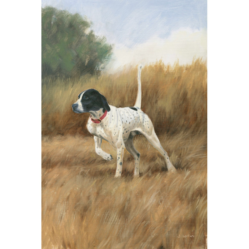 «Hunting Dog II» par James Wiens - impression sur toile tendue, H 18 po x l 12 po