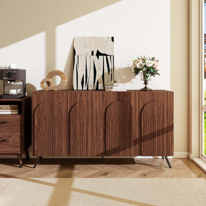 Buffet 59,05 "avec rangement, tablettes réglables