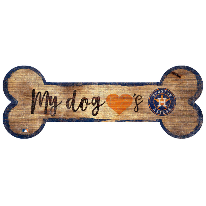 Décoration murale enseigne désossée dog, Astros de Houston