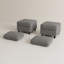 Deux repose-pieds modulaires avec rangement-118488153