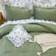 Ensemble d'édredon à volants 8 pièces, ensemble de literie de style campagnard avec édredon à volants, taies d'oreiller et draps-122815367-122815376