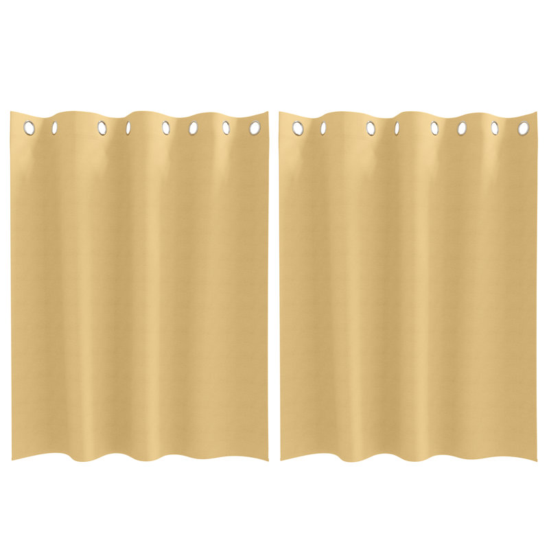 Tacorian Curtain Pair, Beige, 140cm Width x 140cm Drop