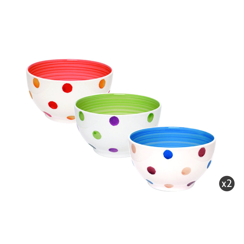 Pois Circle Bowl (Set Of 6)