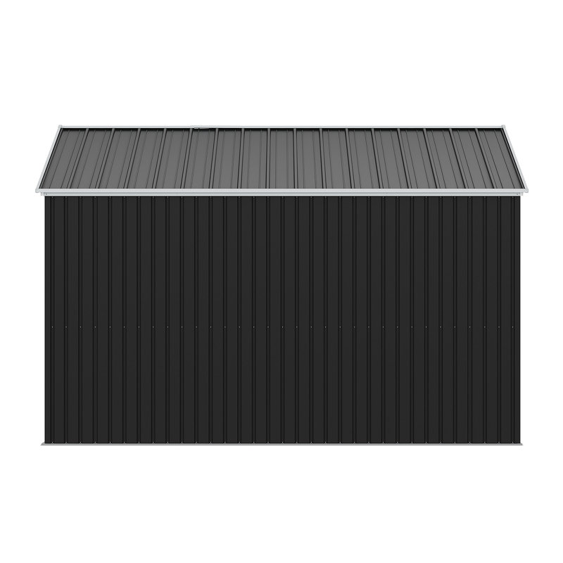 12ft W x 10FT D Metal Apex Roof Garden Tool Shed