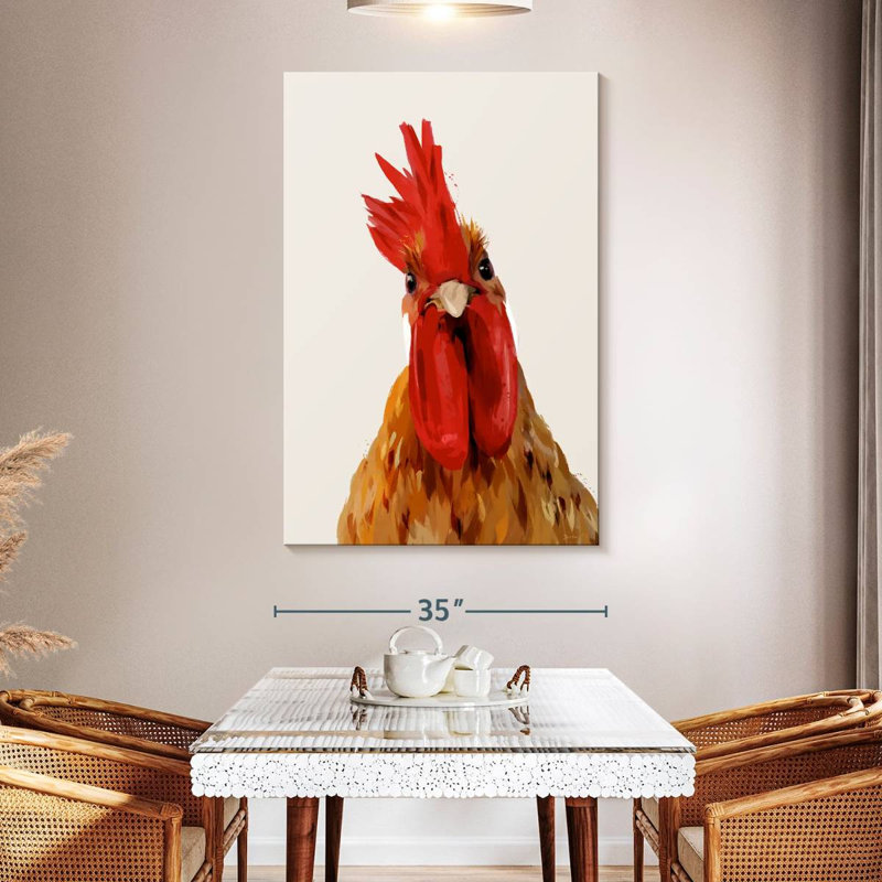 Brampt Chicken Or The Egg, 51" H x 34" W