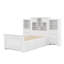 Lit plateforme avec armoire verticale et tiroirs tout-en-un-875720525
