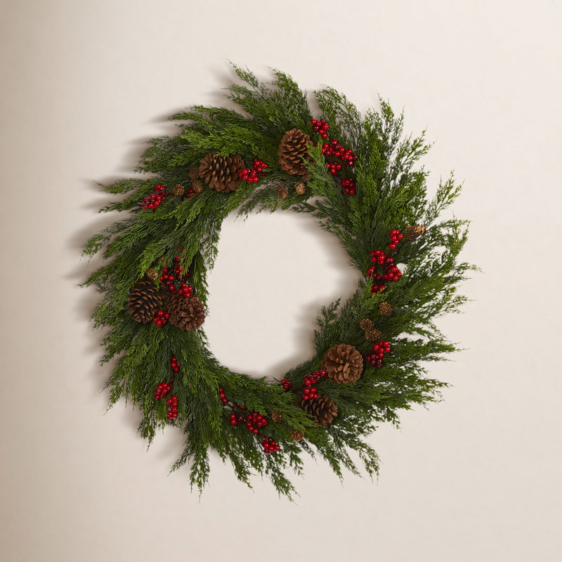 Faux Polyester 32'' Wreath