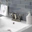 Robinet de salle de bain central à fixation à deux poignées à 3 trous à fixation sur le comptoir 4 po Kingston-69607303