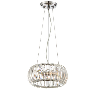 Luminaire tambour suspendu simple 2 lumières Maliyah