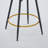 Counter Height Bar Stools Set Of 2, 360° Swivel Upholstered With Backs, Metal Legs, And Goldy Footrest For Comfort And Style, Bar Stool-87584224