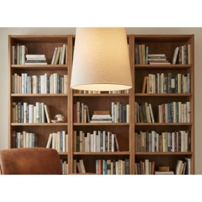 Kenilworth 1 Light Tapered Drum Pendant - Aged Brass - White Shade