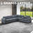 Reversible Modular Sectional With Usb Charging Console-319234181